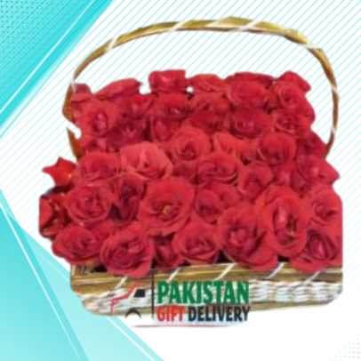 Fresh Flowers in Basket