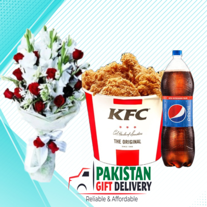 KFC combo with flowers